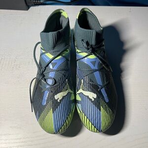 Puma Athletic Shoes - Blue and Neon Green